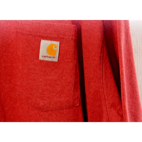 Carhartt 3XLT K87 Loose Fit Heavyweight Short-Sleeve Pocket T-Shirt, Red - Picture 2 of 5